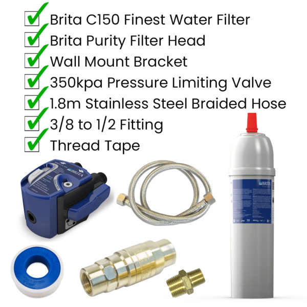 Brita C150 Finest with PLV to plumb your machine