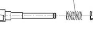 Valve shaft hot water and steam for Alex Duetto III