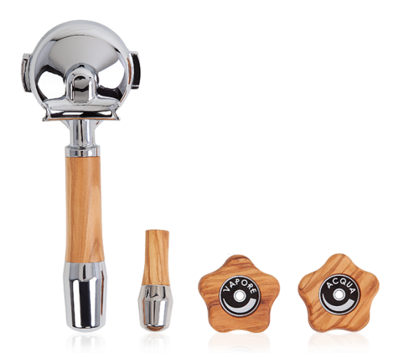 ECM Manufacture Olive Wood Rotary Handle Set - 89495